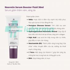 Serum giảm thâm nám, trắng da Neoretin Serum Booster Fluid 30ml